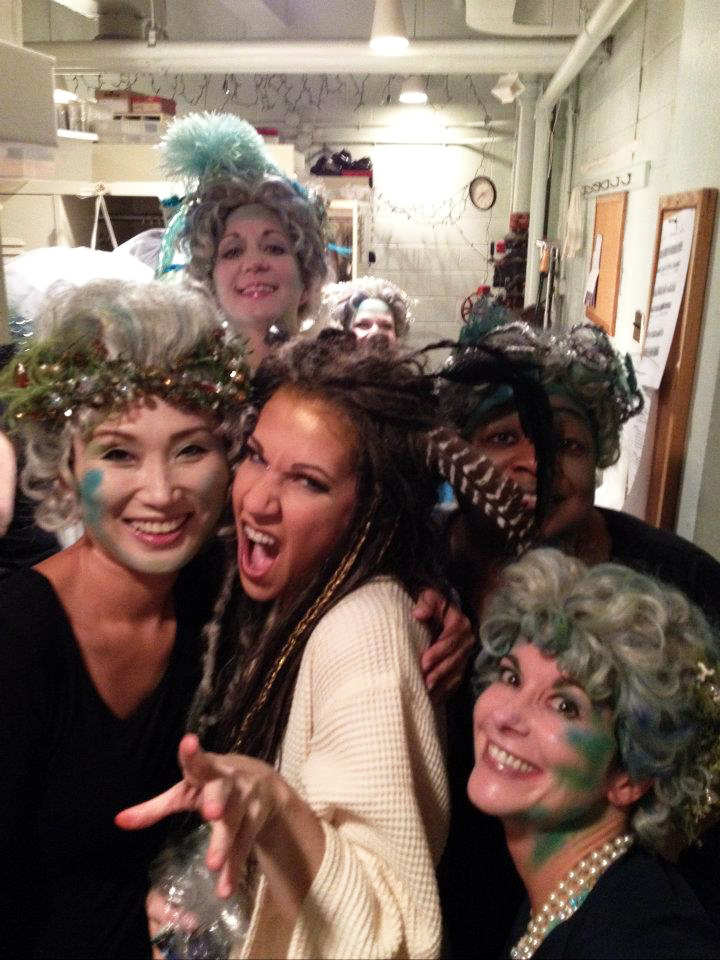 Backstage with a few of the FABULOUS Chorus Ladies of the Met Opera: Sorceress meets Mermaids