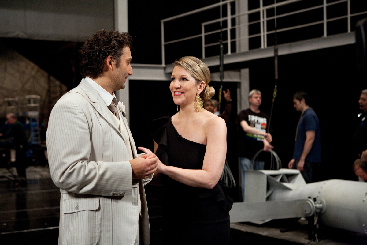Interviewing the extraordinary Jonas Kaufmann, playing Faust for the day.  © Marty Sohl/Metropolitan Opera