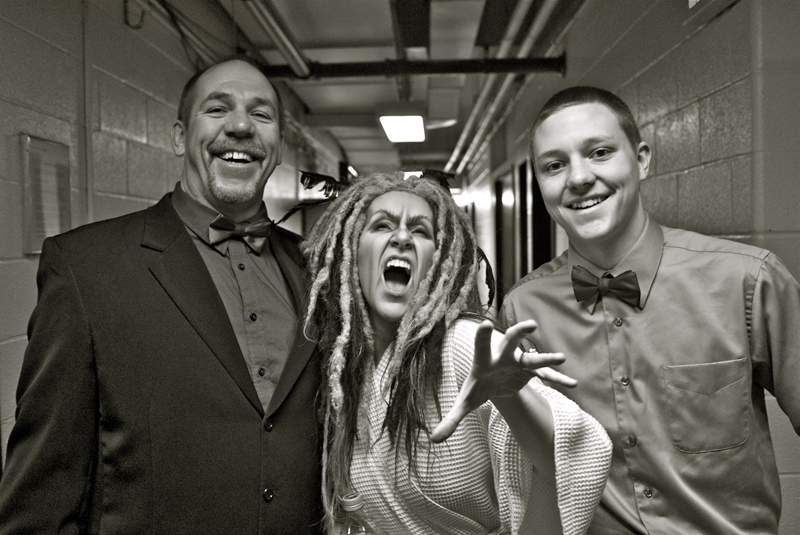 Backstage with my brother and nephew, on their FIRST ever visit to NYC and the MET.  I think their smiles say it all.