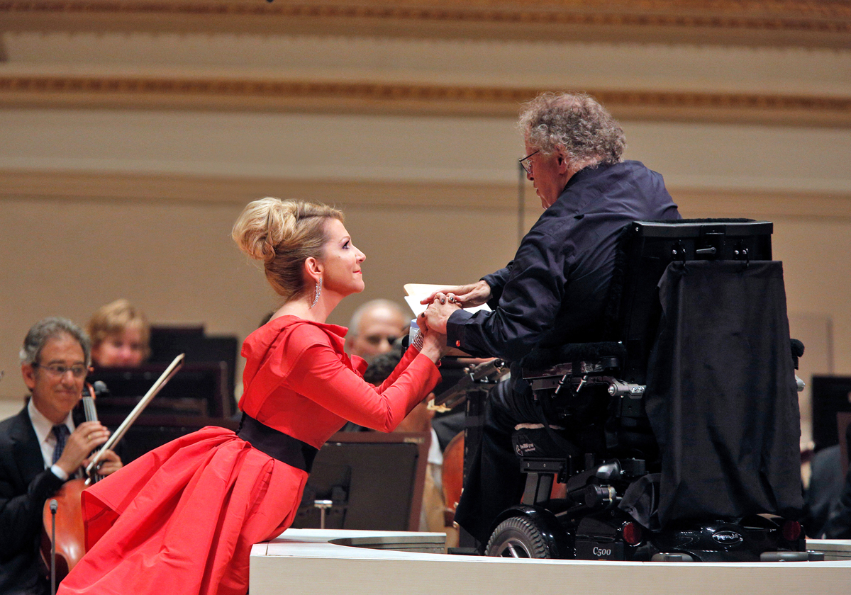 A treasured moment, With Maestro James Levine, © Cory Weaver 