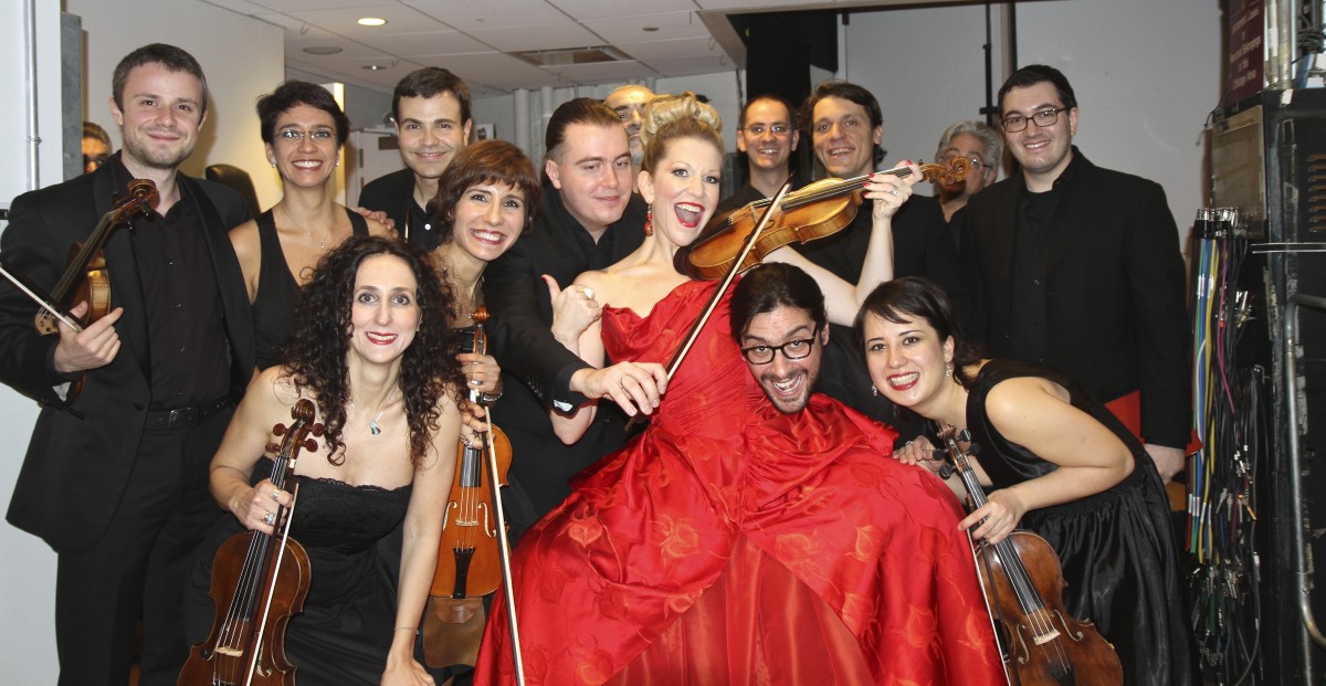 With the fabulous musicians of Il Complesso Barocco backstage at Carnegie Hall.  It was a magical afternoon to share with the public and these amazing players ~ many who were making their debuts with our concert.